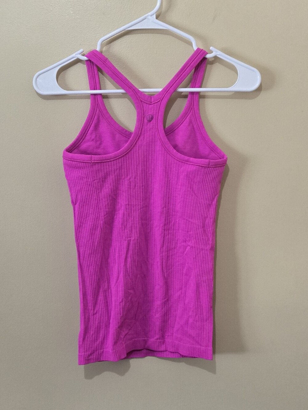 Lululemon Pink Ribbed Racerback Tank - Picture 2 of 4